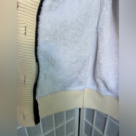 Hooded leopard pattern sherpa jacket - Picture 3 of 7